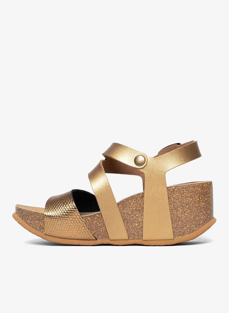 BAYTON Ibiza Strappy Mid Heel Wedges