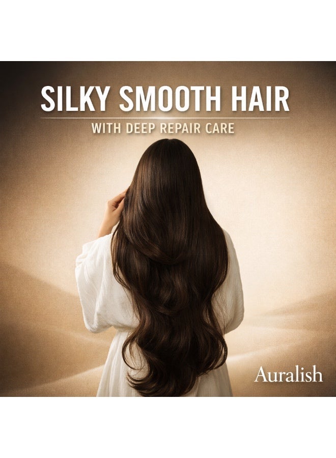 Auralish Frizz Control Repair Hair Serum – Keratin & Protein Treatment for Dry and Damaged Hair – Smooth, Shine & Anti-Frizz Care - Image 1