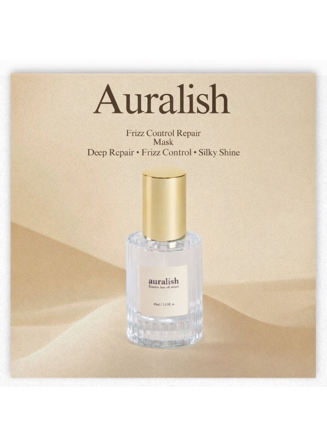 Auralish Frizz Control Repair Hair Serum – Keratin & Protein Treatment for Dry and Damaged Hair – Smooth, Shine & Anti-Frizz Care - Image 2