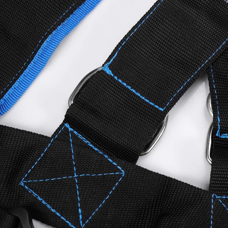 MOOCY Training Sled Harness Vest with 9' Pull Strap & 5-Point Anchor - Youth Fit (Up to 36" Girth) | Resistance Speed Training for Tire/Sled Fitness, Compatible with Bungees/Towlines - Image 4