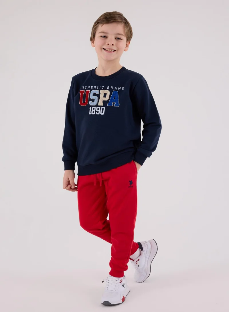U.S. Polo Assn. U.S. Polo Assn. Boys Navy Jumpsuit Set