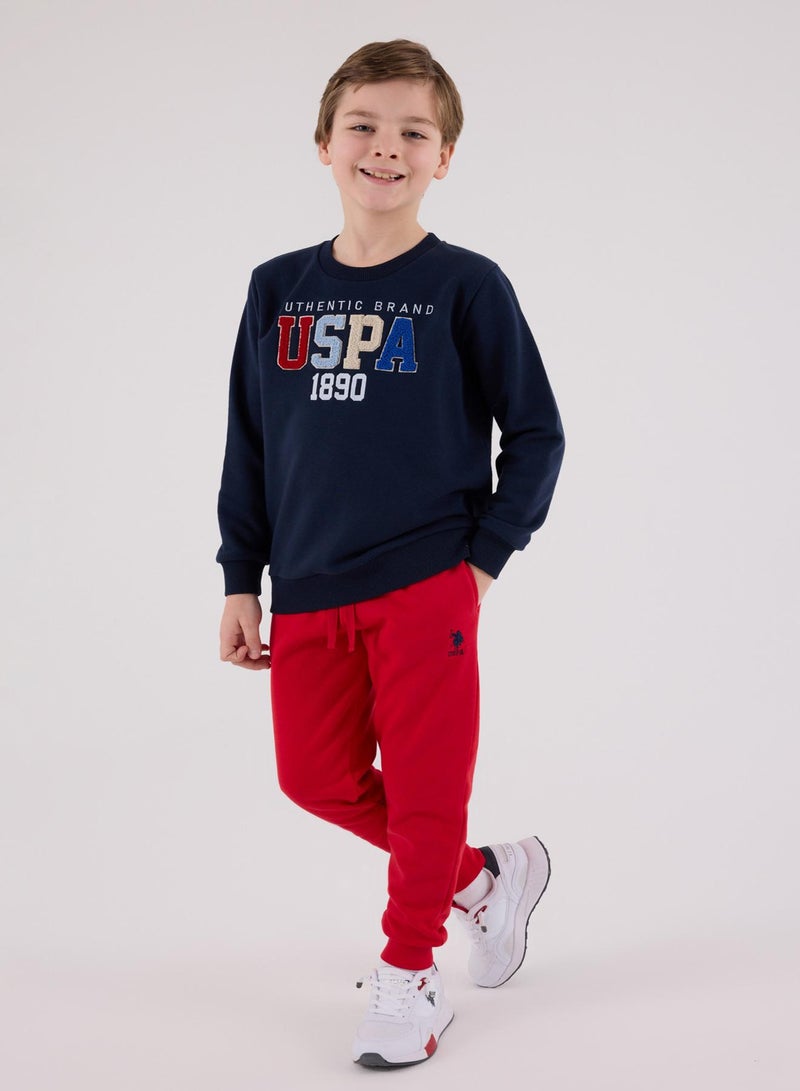U.S. Polo Assn. Boys Navy/Red 2-Piece Set - Image 2