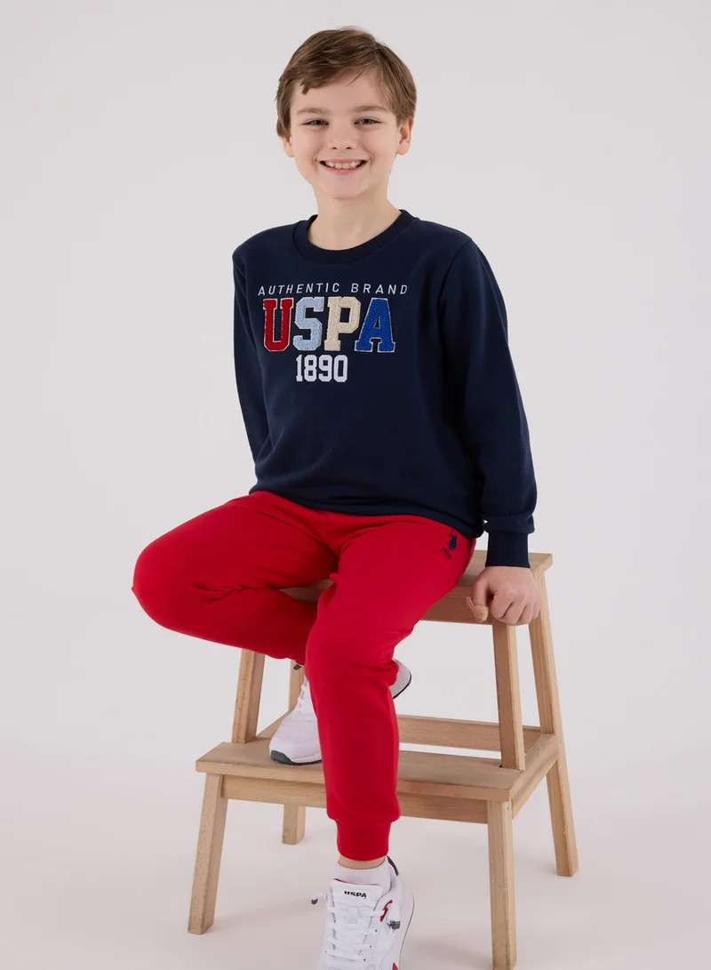 U.S. Polo Assn. U.S. Polo Assn. Boys Navy Jumpsuit Set