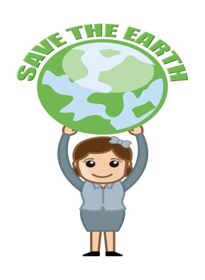 5 Ace Save the Earth Banner M sticker poster|save earth|save nature|globar warming|size:12x18 inch|multicolor - Image 1
