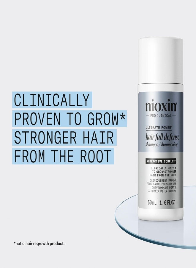 Nioxin Hair Fall Defense Ultimate Power Shampoo | Visibly Less Hair Loss | For Thicker and Stronger Hair | 1.6 Fl Oz | 50mL - Image 3