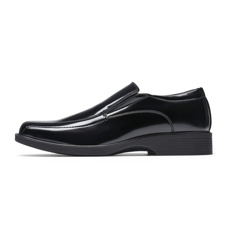 Bruno Marc Men's Square Toe Dress Loafers Shoes,Size 10.5,5-Black Pat,CAMBRIDGE-05 - Image 2