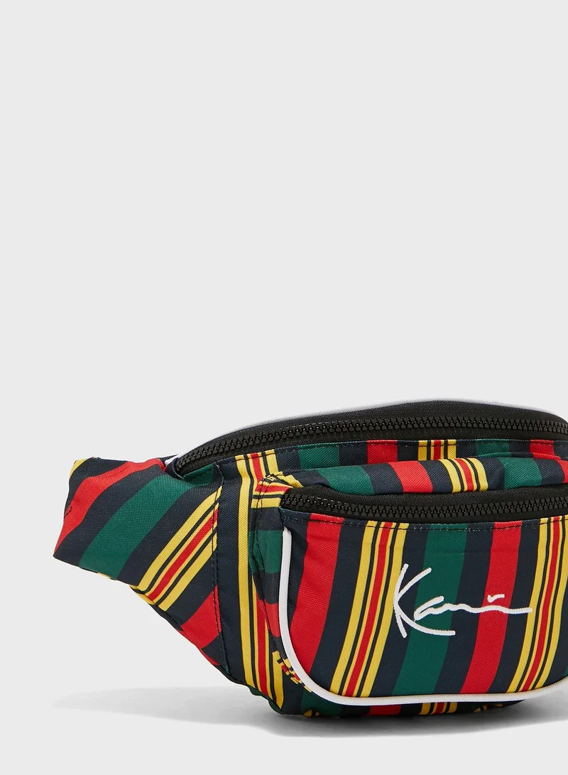 Karl Kani Signature Striped Waist Bag