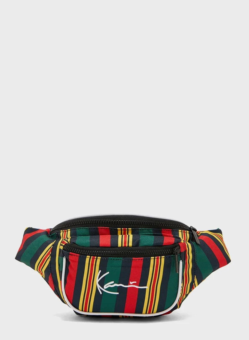 Karl Kani Signature Striped Waist Bag