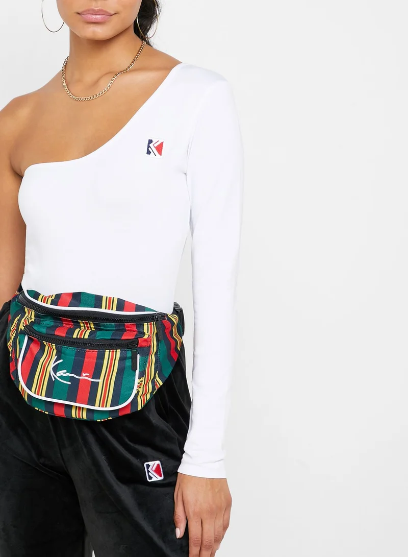 Karl Kani Signature Striped Waist Bag