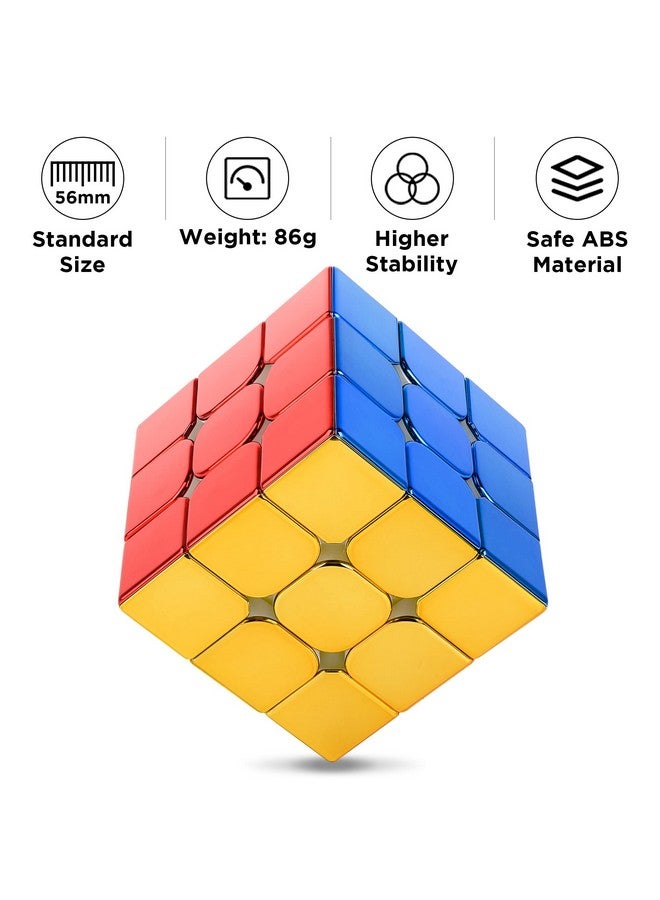 دي- فانتيكس مكعب السرعة المغناطيسي العاكس D-FantiX 3x3x3، مكعب سحري أصلي بدون ملصقات للأولاد من Cyclone، مكعب ثلاثي الأبعاد لتحفيز العقل، مكعب لامع مخصص، هدية للأطفال والكبار (56 مم) - Image 5