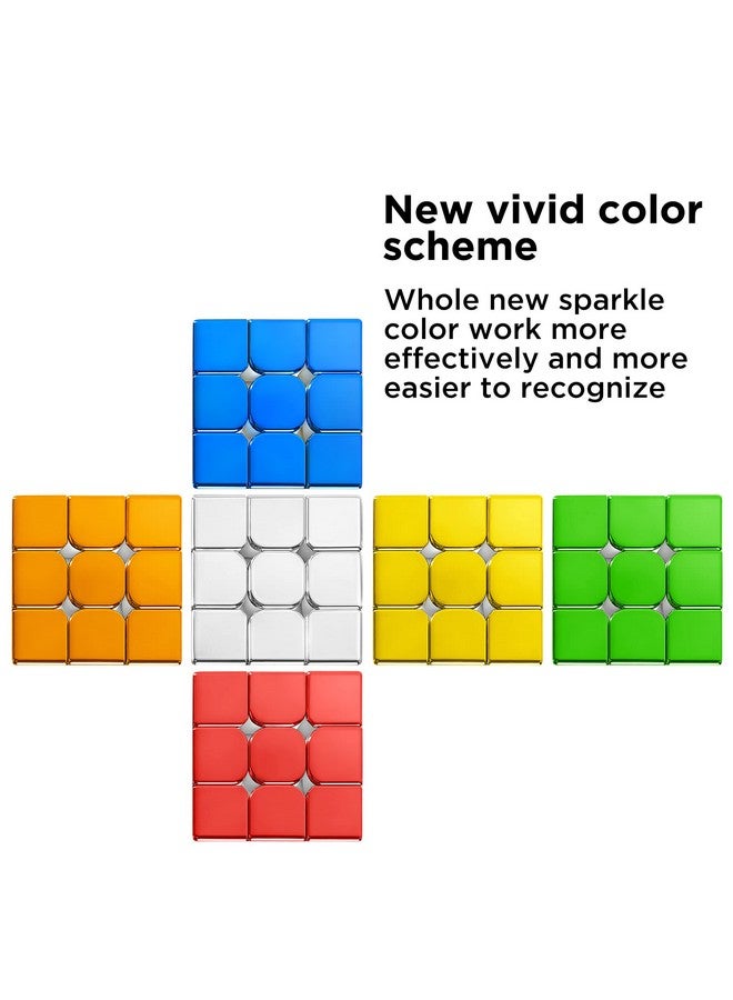 دي- فانتيكس مكعب السرعة المغناطيسي العاكس D-FantiX 3x3x3، مكعب سحري أصلي بدون ملصقات للأولاد من Cyclone، مكعب ثلاثي الأبعاد لتحفيز العقل، مكعب لامع مخصص، هدية للأطفال والكبار (56 مم) - Image 3