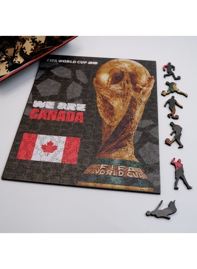 FIFA World Cup 26 Trophy Canada Official Licensed Wooden Puzzle – 200 Pieces | 14+ Premium Collectible Gift & Home Decor - Image 3