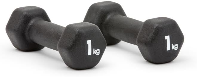 اديداس زوج دمبل أديداس نيوبرين – 1 كجم، مقاوم للانزلاق للتمارين المنزلية، القوة وتنغيم العضلات - Image 2