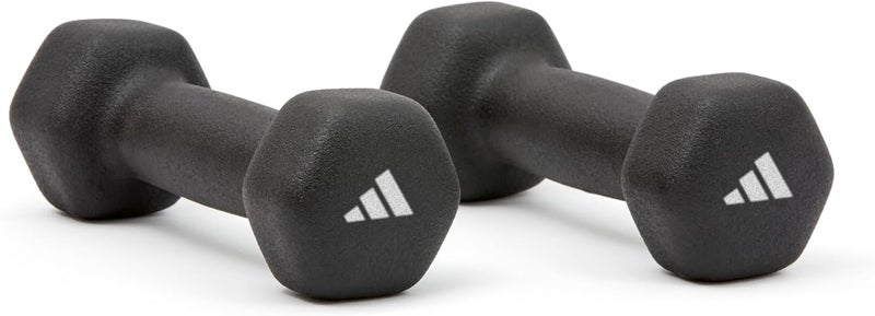 اديداس زوج دمبل أديداس نيوبرين – 1 كجم، مقاوم للانزلاق للتمارين المنزلية، القوة وتنغيم العضلات - Image 1
