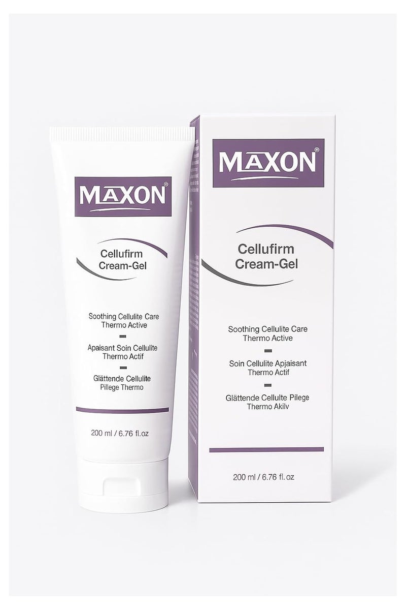 MAX-ON Cellufirm Cream-Gel â Anti-Cellulite & Firming Gel with Thermo Active Formula | Smooths Skin & Reduces Cellulite Appearance â 200ml - Image 1