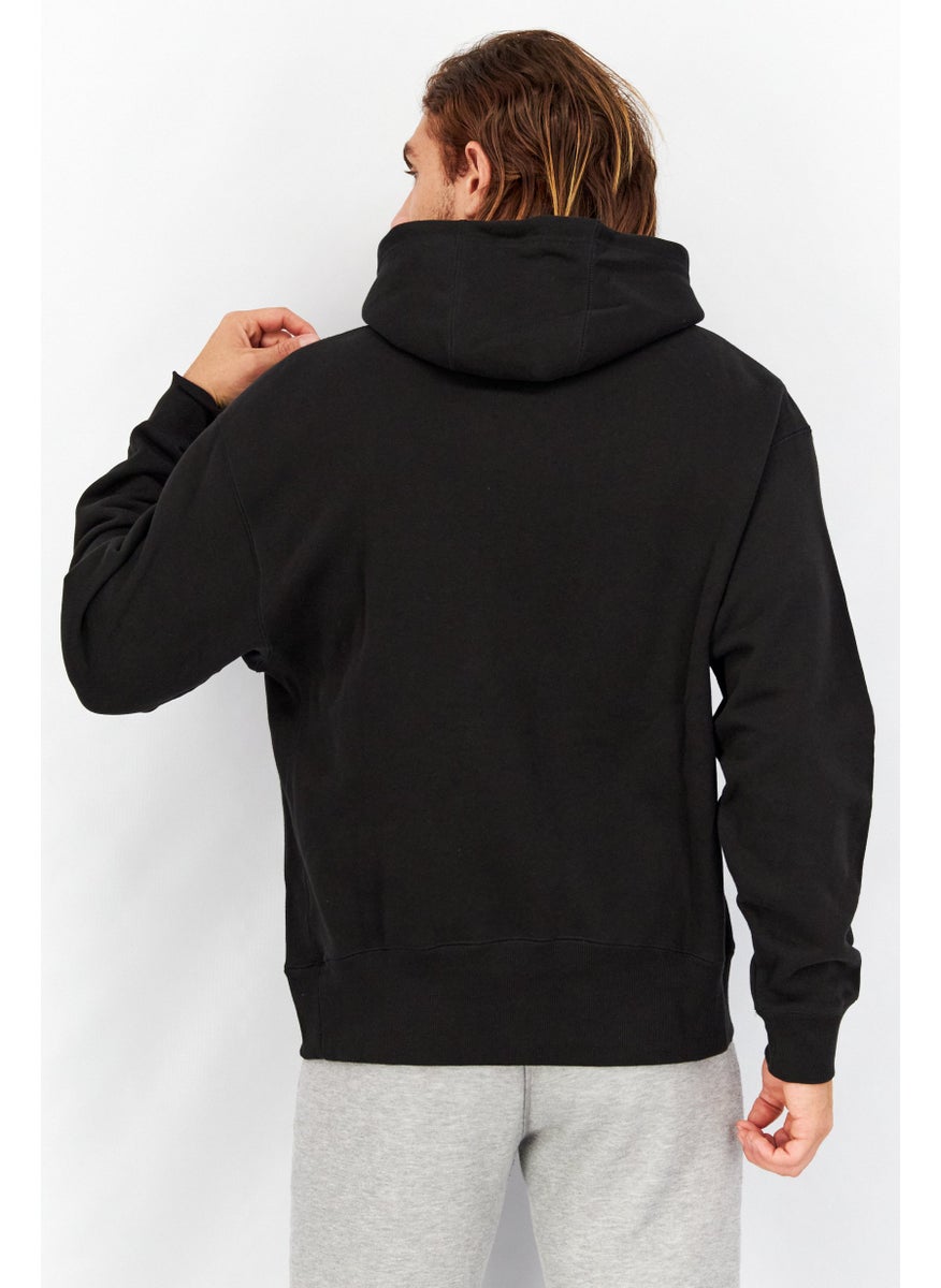 Men Sportswear Fit Hooded Long Sleeve Sweatshirts, Black - pzsku/Z22A6F3309D2404807445Z/45/_/1724769003/ef9920c0-fdbb-42fb-aa0c-2593c5c197e4