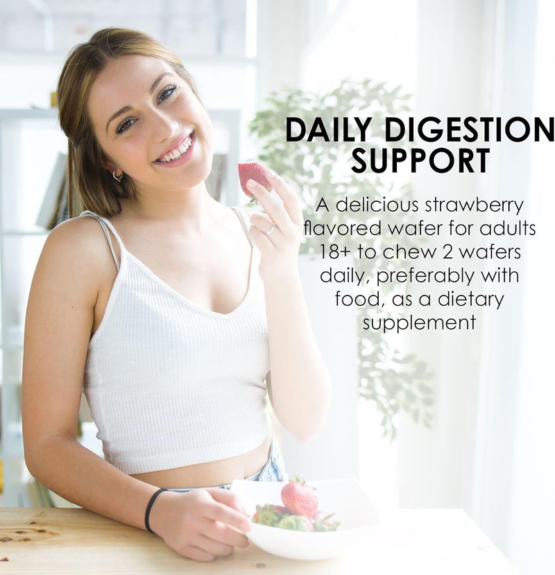 MASON NATURAL Probiotic Acidophilus with Bifidus 50 Day Supply Supports Healthy Normal Digestion Strawberry Flavor 100 Chewable Wafers - Image 3