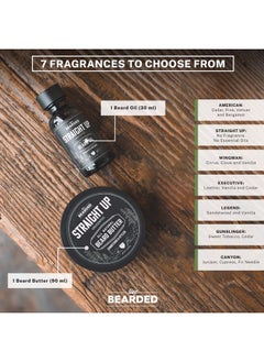 Live Bearded Live Bearded Beard Oil and Butter Grooming Kit - Made in the USA - All-Natural Ingredients with Shea, Argan, Jojoba - Growth Support | Executive Scent - Cedar, Vanilla  - Image 5
