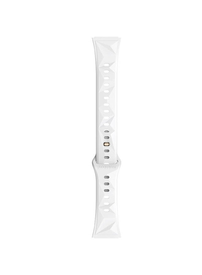 watchbond Watchband For Huawei Watch Gt5pro 42mm Glacier White Fluororubber Band Gt5/gt4 Women's 18mm Universal Premium Wristband - Image 3