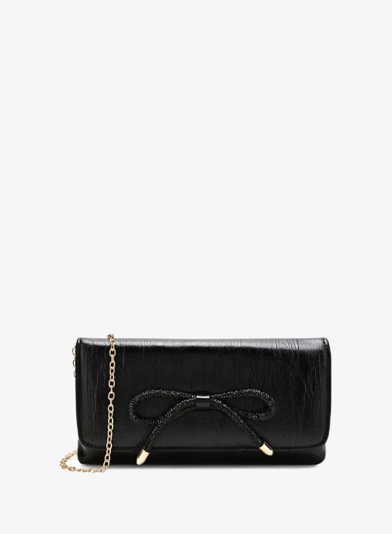Lavie Crush Bow Women's Emvelope Clutch (Black)
