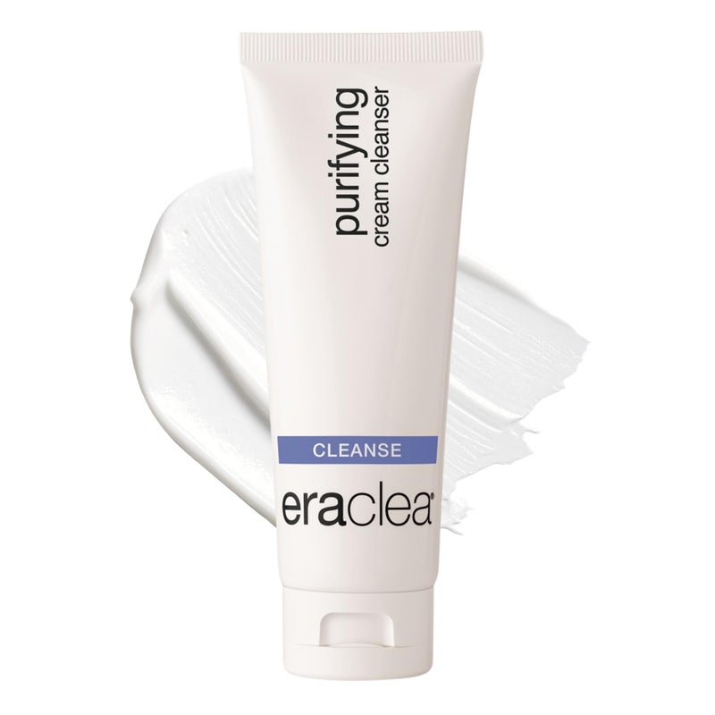eraclea Purifying Cream Cleanser, Gentle Daily Cleanser with Hyaluronic Acid, Hydrating Face Moisturizer for Dry Skin, Soothing Face Wash Removes Impurities, Oil, and Makeup for Radiant Skin (4 fl oz) - Image 1