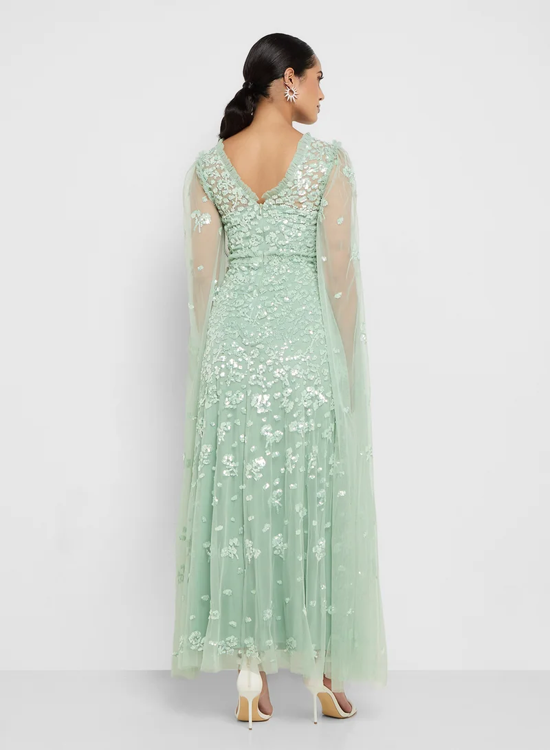 Amelia Rose Embellished Maxi Dress
