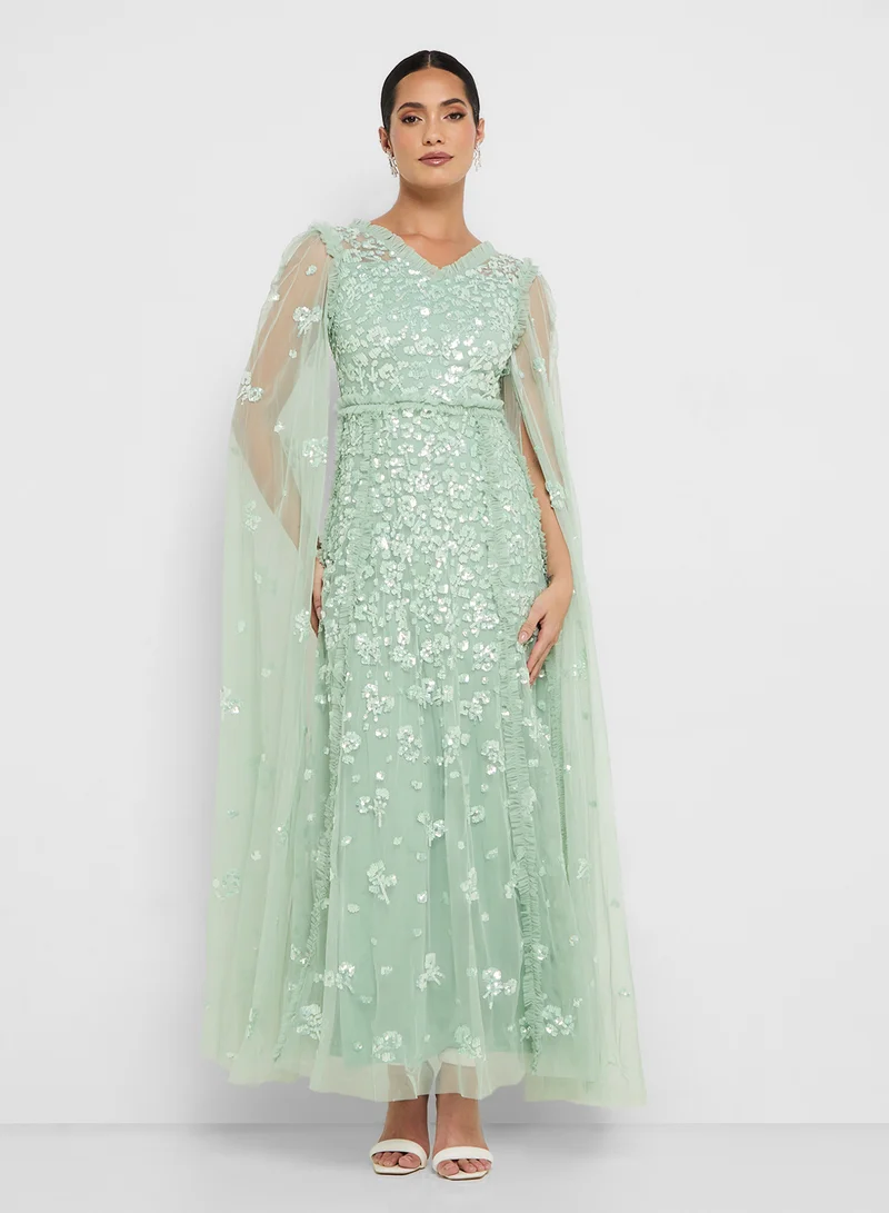 Amelia Rose Embellished Maxi Dress