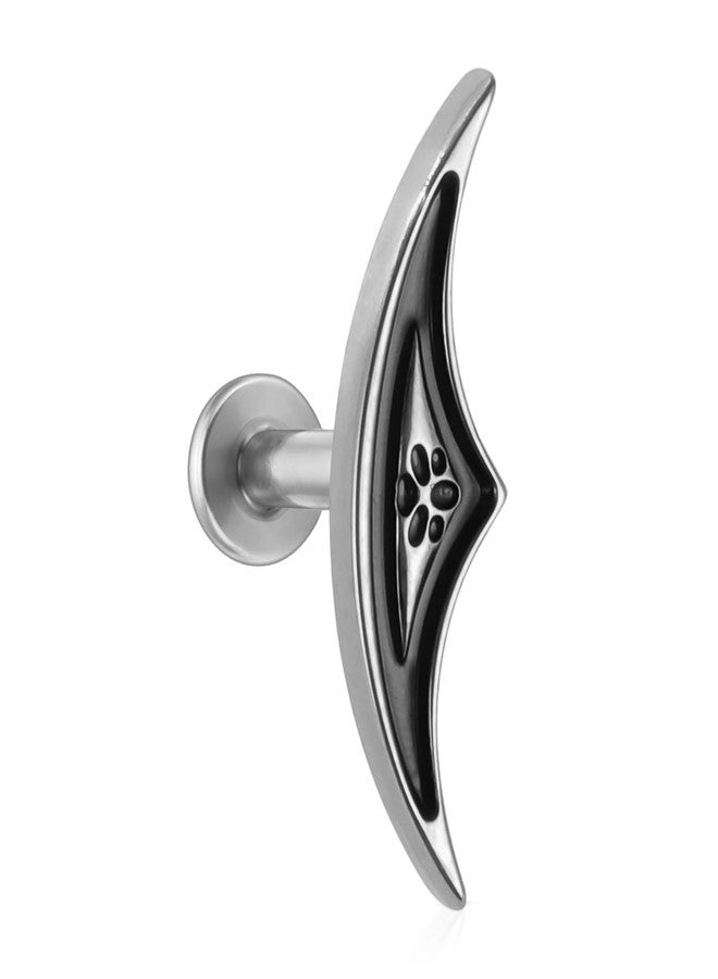 Humorrap Helix Piercing Jewelry 16G 8mm, ASTM F136 Titanium Threadless Flatback Stud for Conch, Flat, Tragus, Halloween Gothic Cartilage Earrings - Image 1