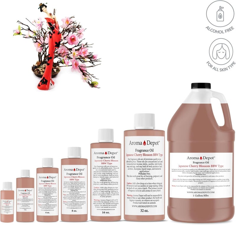 Aroma Depot زيت عطر أروما ديبوت من زهور الكرز اليابانية 4 أونصات سائلة - Image 2