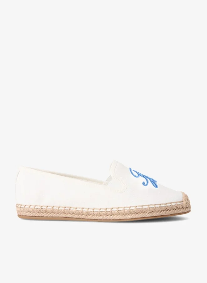 TOMMY HILFIGER Logo Embroidery Canvas Espadrilles