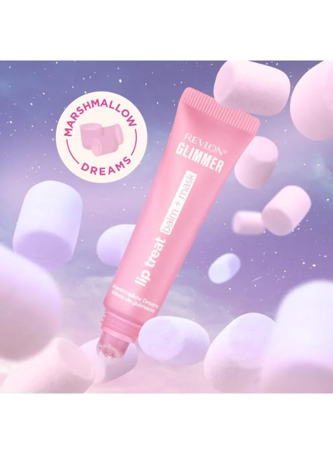 Revlon  Glimmer Lip Treat Balm + Mask 002 Marshmallow Dreams for Women | Best Price UAE