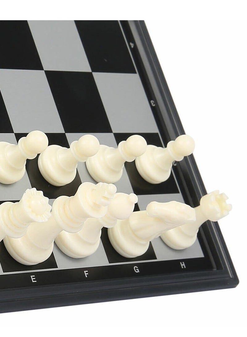 CATANES الشطرنج الدولي والداما وطاولة الزهر 3 في 1 مجموعة شطرنج بلاستيكية لعبة الشطرنج للسفر قطع الشطرنج المغناطيسية مجموعة ألعاب الشطرنج القابلة للطي - Image 2