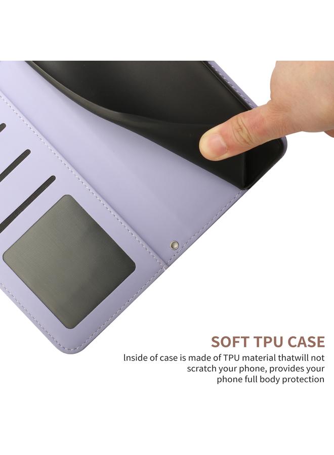 S-TOP Case For Huawei P40 Lite Skin Feel Butterfly Peony Embossed Leather Phone Case - Image 4