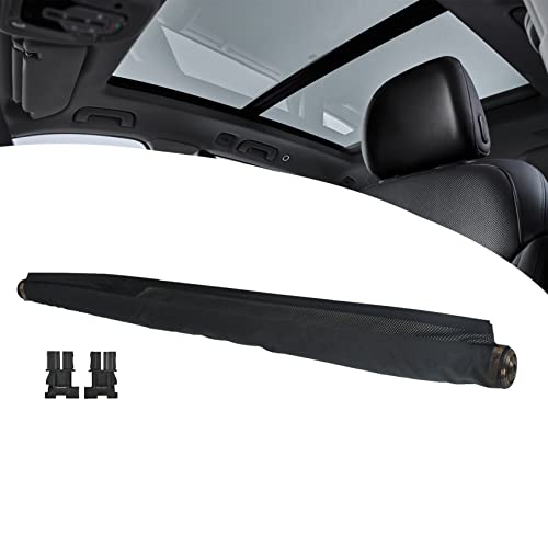 ANTUKO Black Car Window Curtain Sunroof Sunshade Cover with 2 Clips Replacement for Sharan Tiguan Q5 K9877307B - Image 1
