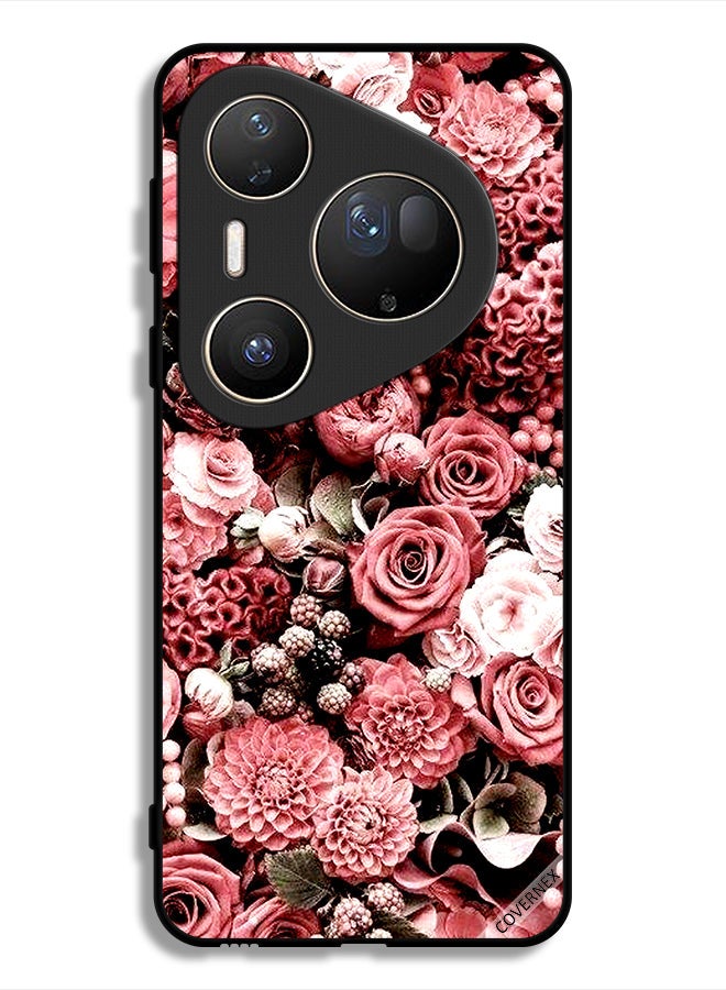 Covernex Huawei Pura 80 Ultra Protective Case Cover Peach Roses - Image 1