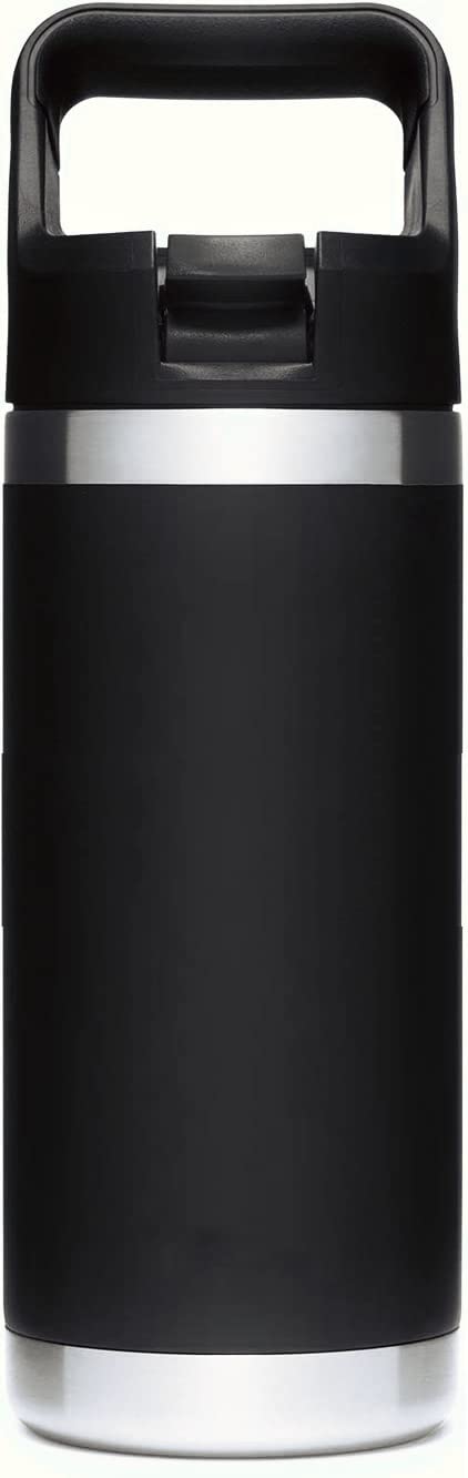 AIPENQ Straw Cap for YETI Rambler Bottle and RTIC Bottle, Straw Lid with 2 Straws and 2 Brushes (Black)  - Image 2