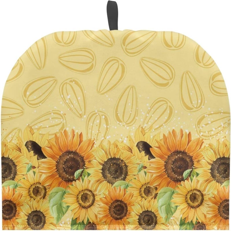 Tea Cozy for Teapot Tea Pot Cover for Keeping Sunflower Teapot with Tea Warmer Tea Pot Cover for Keeping Warm Tea Cosy for Teapot Yellow Tea Cup Insulation Pad Tea Warmers for Teapot - Image 1
