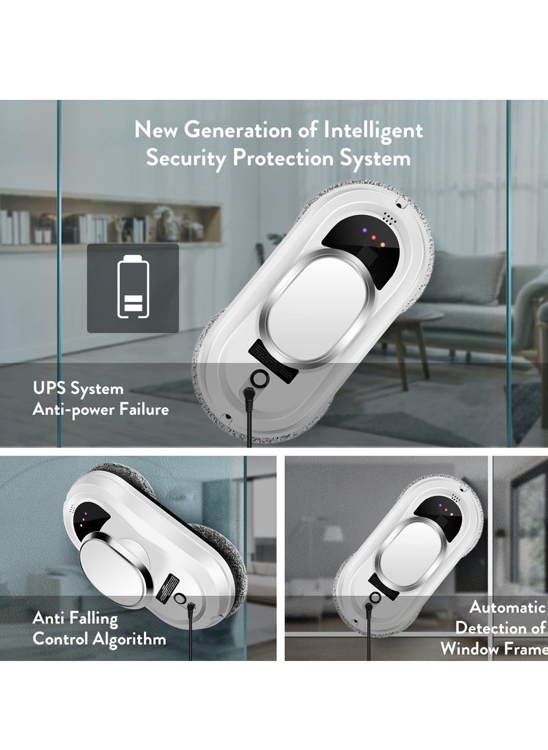 Generic - Smart Window Cleaning Robot - 5600Pa Powerful Suction, Remote Control - Ideal for Cleaning Windows, Tiles, and Glass Doors. - Image 1