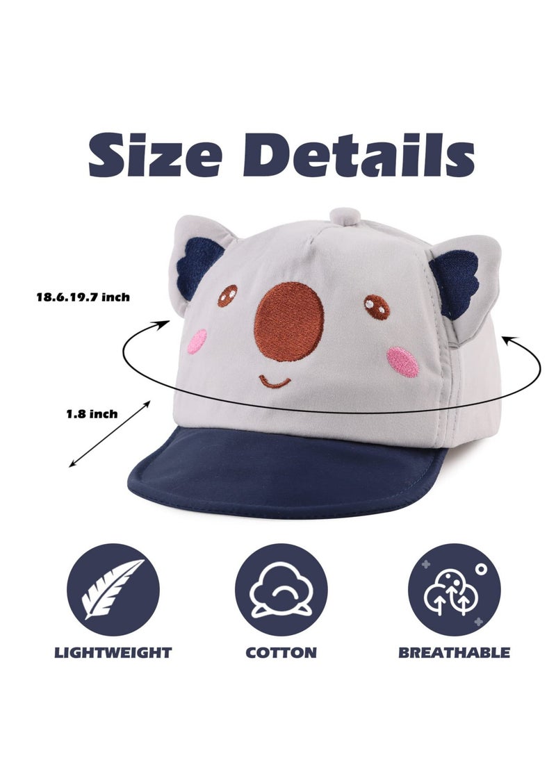 Cartoon Baby Sun Hat, Animal Pattern Cute Cartoon Caps Spring Summer, Sun Hat for Baby Boy Girl, Kids Baseball Caps for Little boy Girl