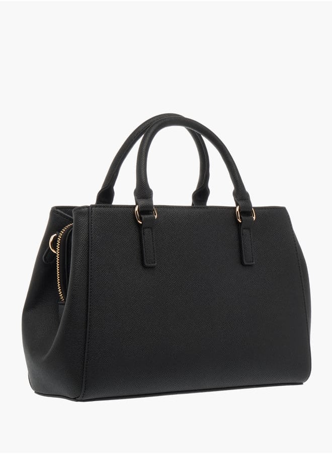 Celeste Women Monogram Print Tote Bag with Pouch and Zip Closure  - Image 2