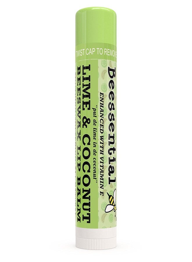 Beessential Natural Bulk Lip Balm, Coconut Lime, 18 Pack | For Men, Women, and Children. Great for Gifts, Showers, & More - Image 3