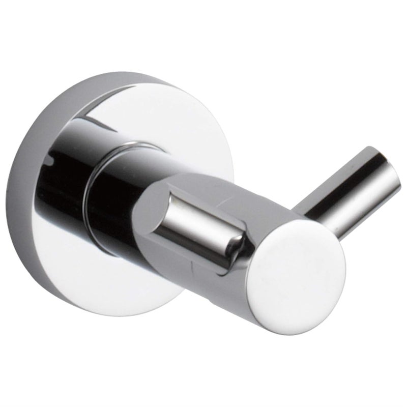DELTA FAUCET خطاف رداء مزدوج من دلتا فوسيت بكروم مصقول IAO20136 حامل منشفة يد صغيرة 2 دبوس لملحقات الحمام مثبت على الحائط شماعة ملابس - Image 1