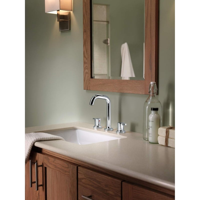 DELTA FAUCET خطاف رداء مزدوج من دلتا فوسيت بكروم مصقول IAO20136 حامل منشفة يد صغيرة 2 دبوس لملحقات الحمام مثبت على الحائط شماعة ملابس - Image 3