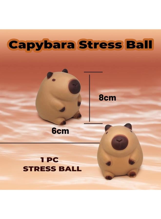 Soft Capybara Stress Ball, Animal Squeeze Ball, Children, Anti-Stress Ball, Adult, Anti-Stress Toy, Squeeze Ball, Sensory, Stress Balls, Party Decoration - Image 2