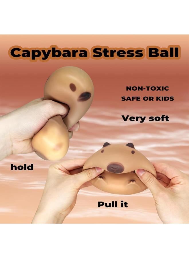Soft Capybara Stress Ball, Animal Squeeze Ball, Children, Anti-Stress Ball, Adult, Anti-Stress Toy, Squeeze Ball, Sensory, Stress Balls, Party Decoration - Image 4