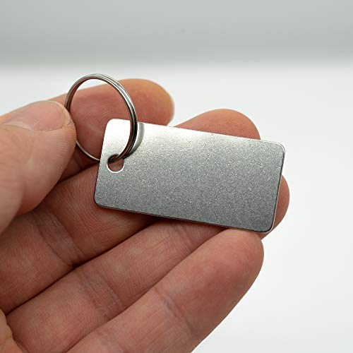 StayMax 25 Pack Rectangle Stamping Blanks Stainless Steel Blank Tags with One Hole - Image 3