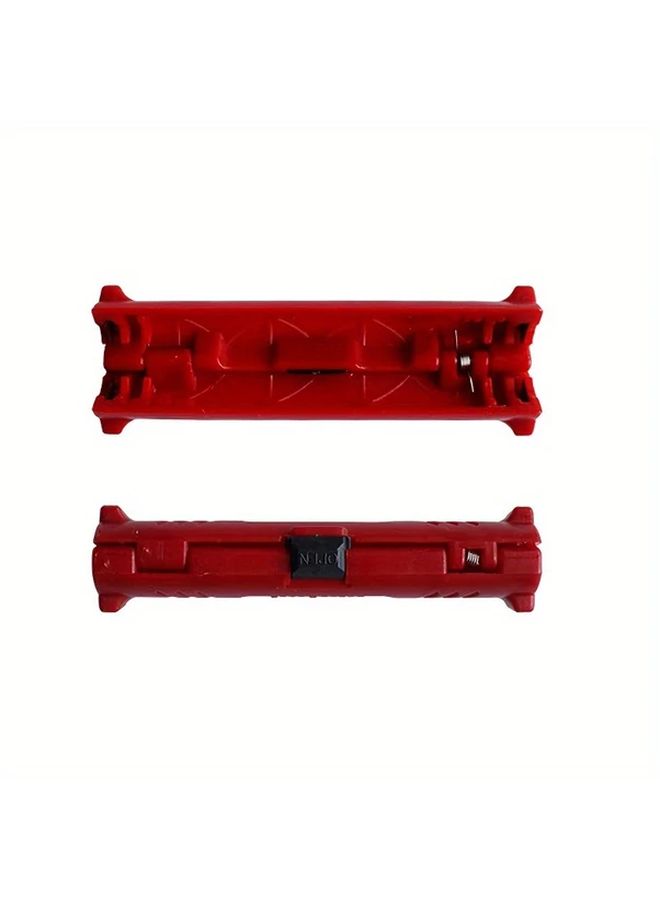 Blue Manual Cable Stripper Tool Adjustable Blade Durable Matte Finish Ergonomic Grip - Image 2