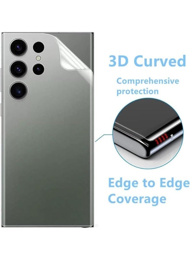 Muzz Samsung Galaxy S23 Matte Back Sticker Screen Protector - Anti-Fingerprint, Full Side Anti-Scratch, Gelatin Material, 3D Curved - Image 2