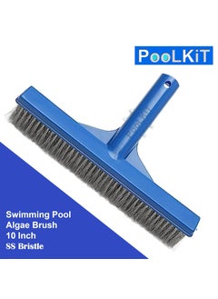 PooLKiT PooLKiT Swimming Pool Vacuum Hose Pipe 9 Meter Suction Pipe PE 9 Mtrs30 Feet Swimming Pool Vacuum Head Swimming Pool Deep Leaf Net Rake Algae Brush 10 Inch Floor and Wall Cleaning Brush 10 Inch  - Image 5