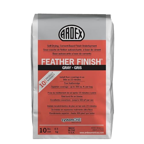 Ardex Feather Finish, Quick-Setting, Self-Drying, Cement-Based Flooring Underlayment for Smooth, Durable Floor Preparation Exceptional Bond Strength for Interior Use Gray Colored, 10 lbs - Image 5